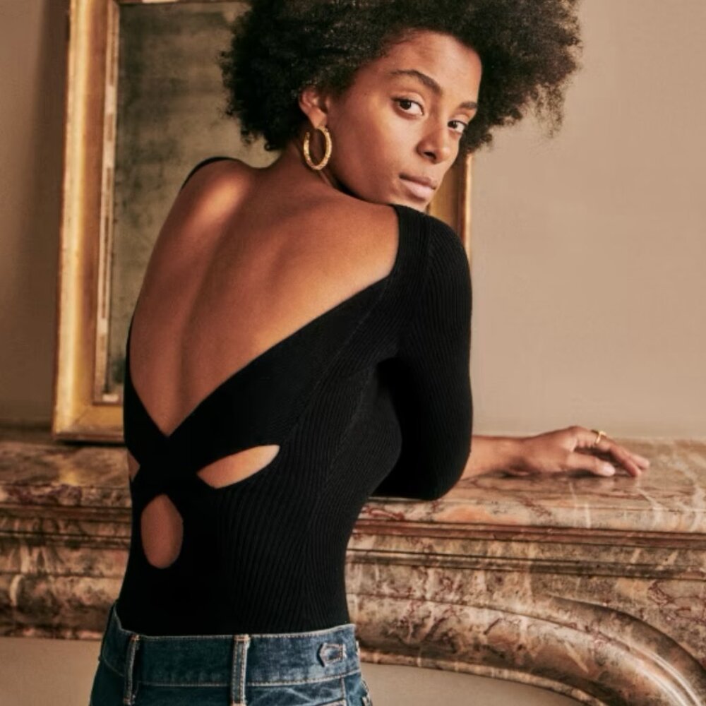 Sezane Lena bodysuit in size S